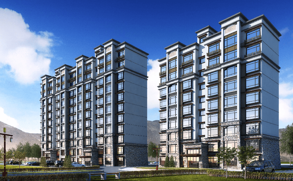 顿珠金融城住宅小区